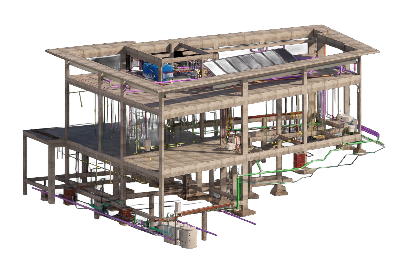Projeto hidrossanitário em BIM de uma residência